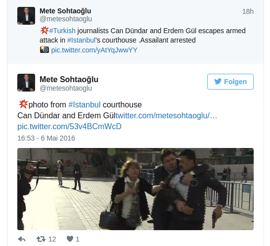 Attentat auf Can Dündar