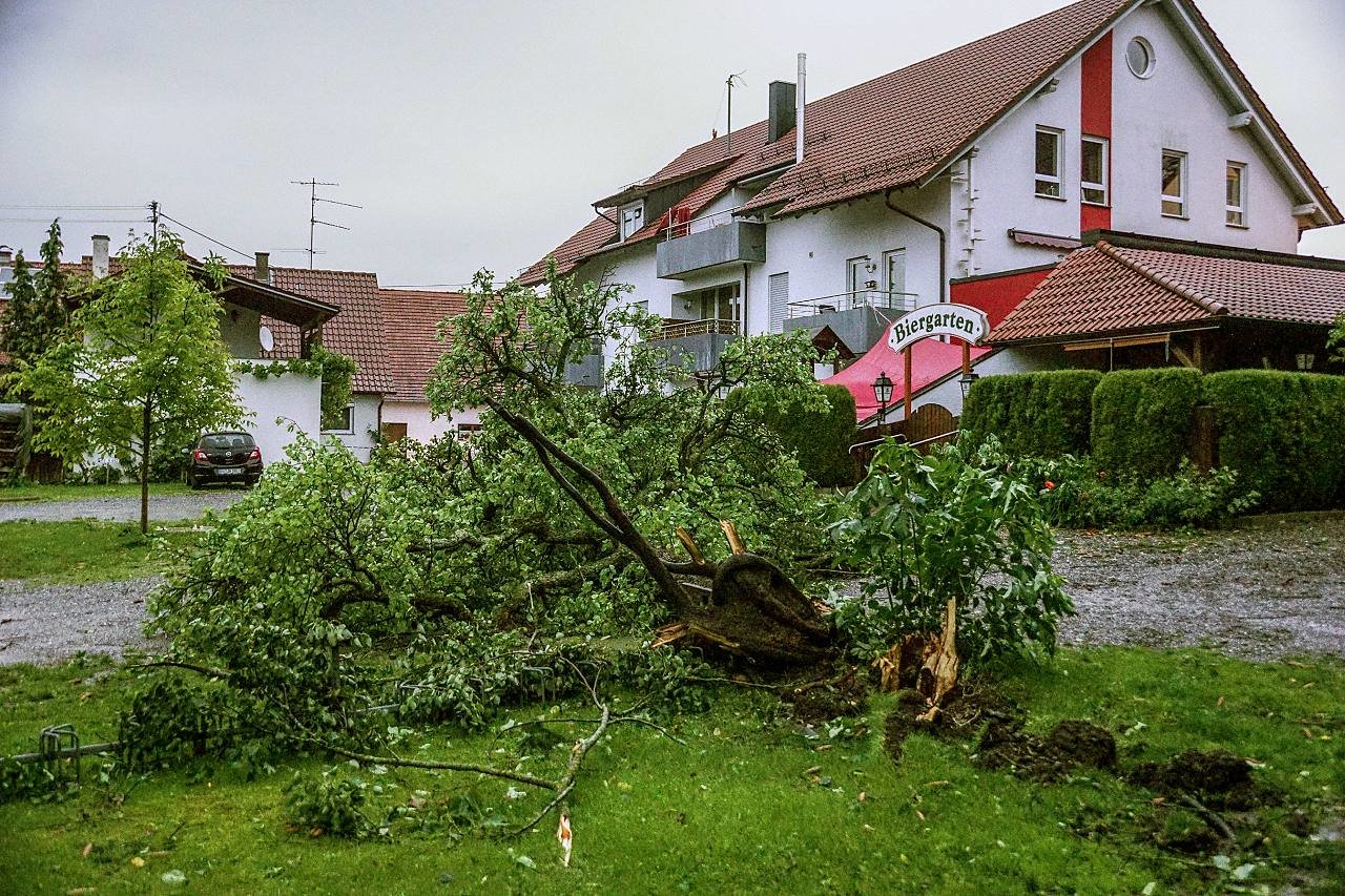 Windhose in Bad Waldsee