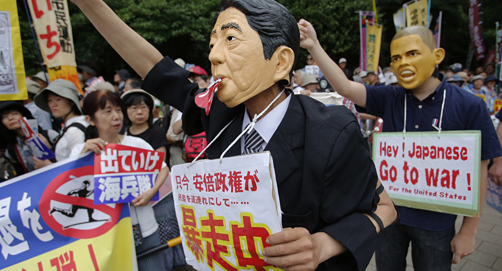 Protest Japan gegen US-Truppen