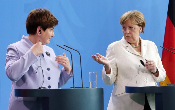polnische Ministerpräsidentin Beata Szydlo und Bundeskanzlerin Angela Merkel