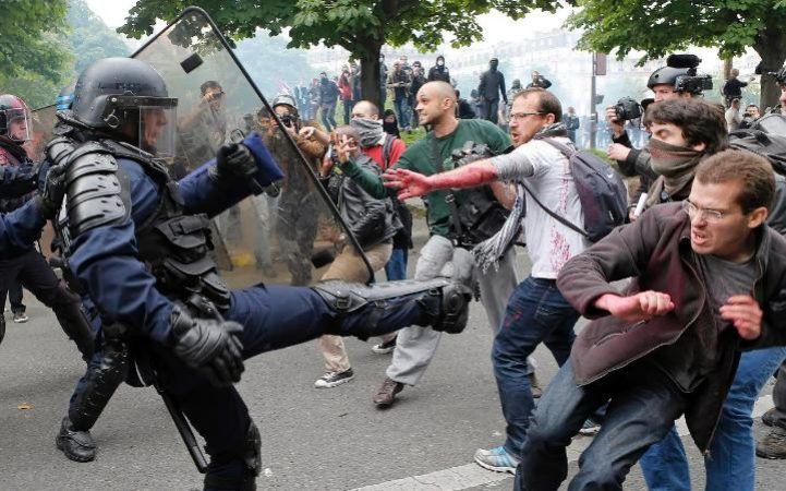 gewalttätige proteste frankreich