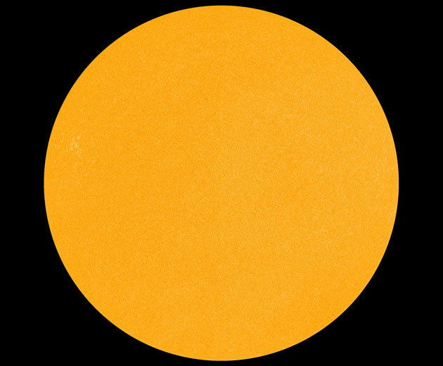 Sonne ohne Sonnenflecken, keine sonnenaktivität juni 2016