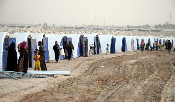 Flüchtlingslager westlich von Falludscha im Irak