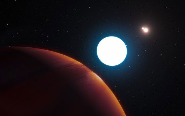 Planet mit drei Sonnen