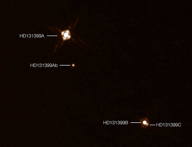 Dreifachsternsystem HD 131399
