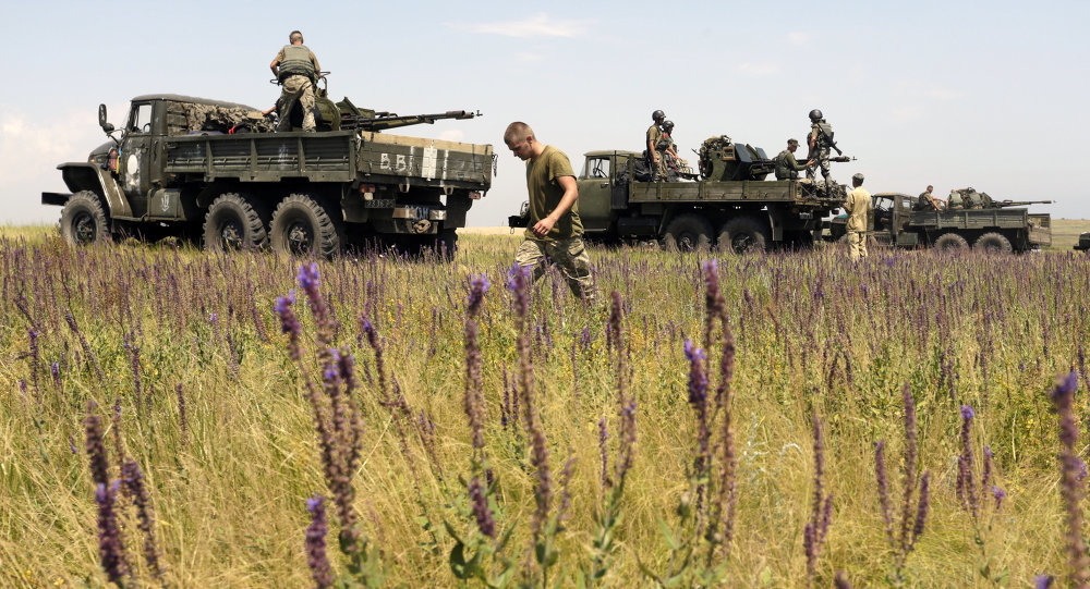 Panzer Soldaten Donbass Ukraine