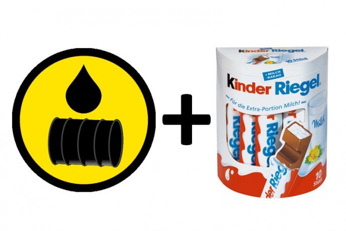 kinderschokolade mit mineralöl