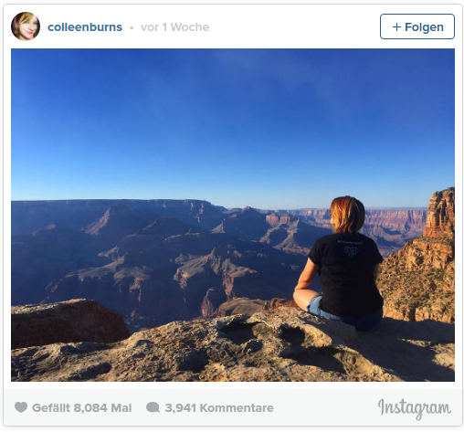Frau stürzt in den Grand Canyon