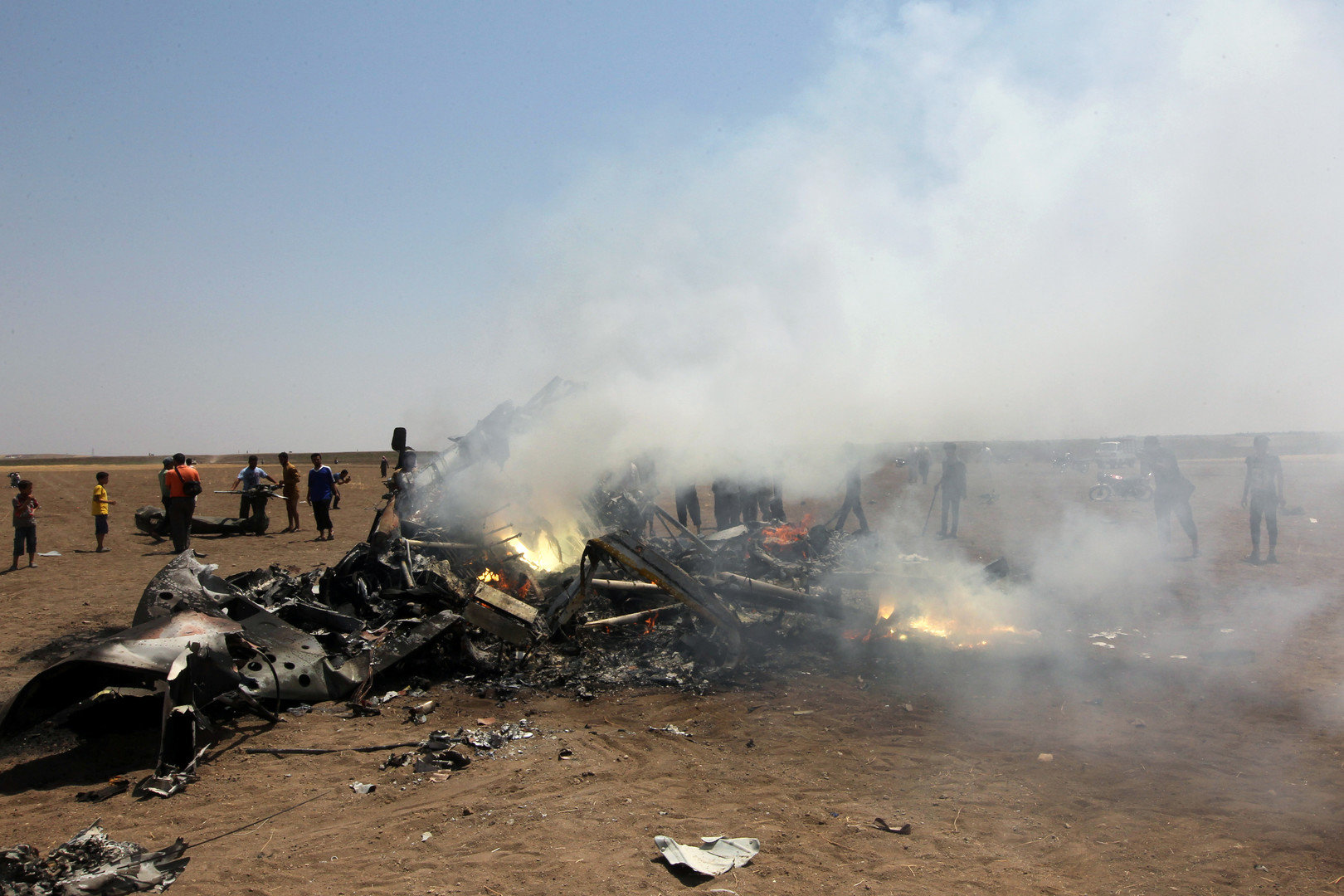 russisches Hubschrauber-Wrack Syrien