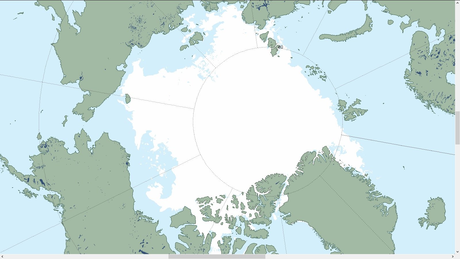 arktische meereisfläche