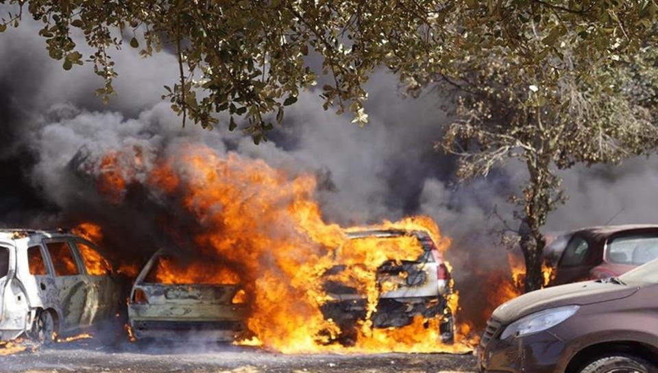verbrannte autos Portugal