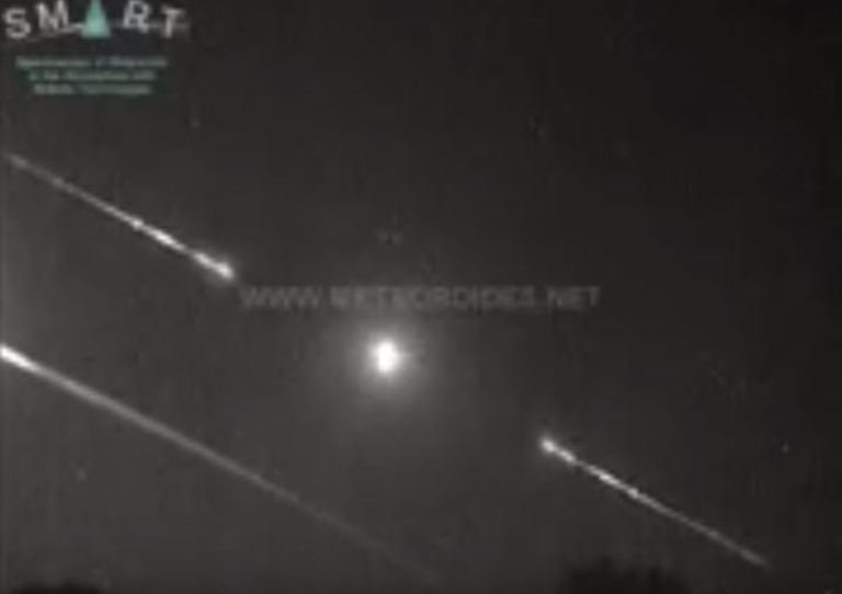 meteor fireball over Spain