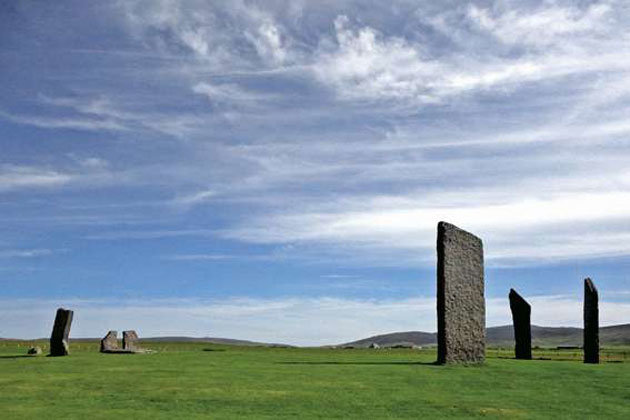 Steinkreis von Stennes auf schottischer Insel Isle of Orkney
