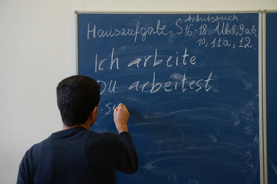 Deutschkurs, Flüchtlinge lernen Deutsch