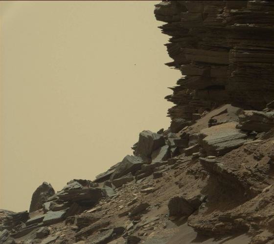 Marsoberfläche,Region Murray Buttes Mars,Felsen Mars