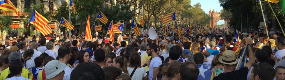Demonstration Unabhängigkeit Katalonien