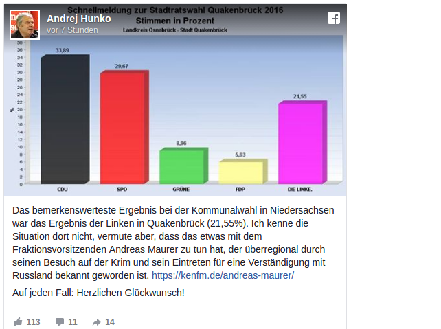 Kommunalwahlen Niedersachsen 2016