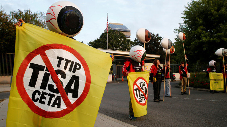 Protest gegen TiSA