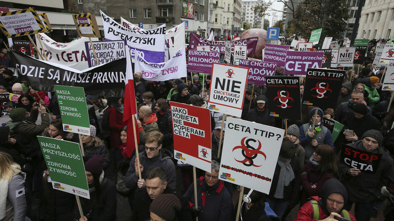 Anti-CETA Demonstration Warschau