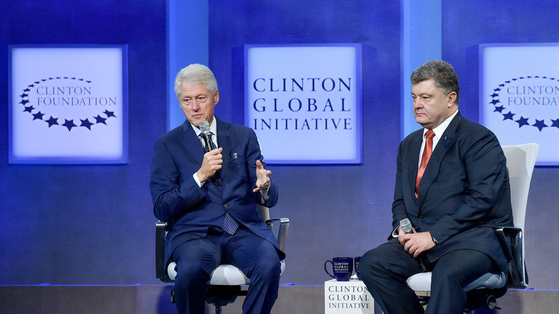 Bill Clinton und Petro Poroschenko