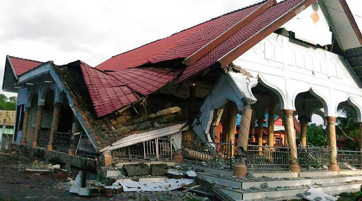 6.5-magnitude earthquake struck the town of Pidie, Indonesia's Aceh province