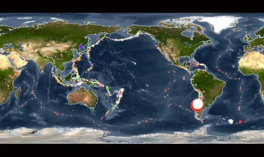 Erdbeben der letzten 15 JAhre weltweit