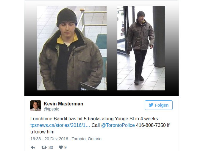 Lunchtime Bandit
