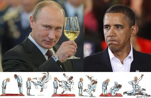 Putin Obama Schach Matte 