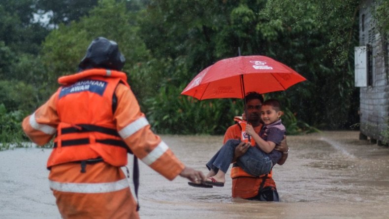 überschwemmung malaysia