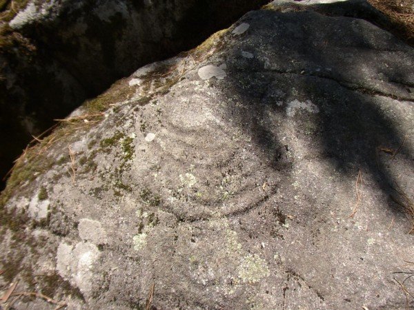 Labyrinth-Petroglyphen Nigran Spanien