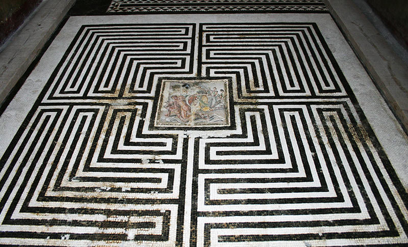 Labyrinth Casa del Labirinto Pompeji