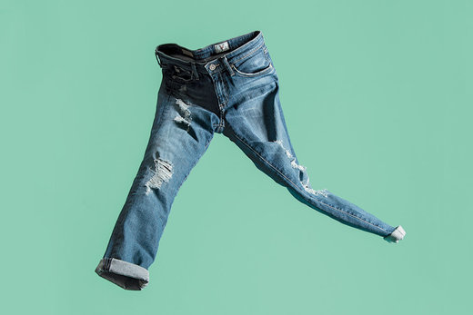 Destroyed jeans / zerrissene Jeans