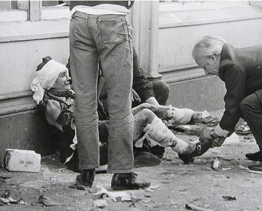 1972 tötete eine Autobombe der IRA im Stadtzentrum von Belfast sieben Menschen, 148 wurden verletzt. 