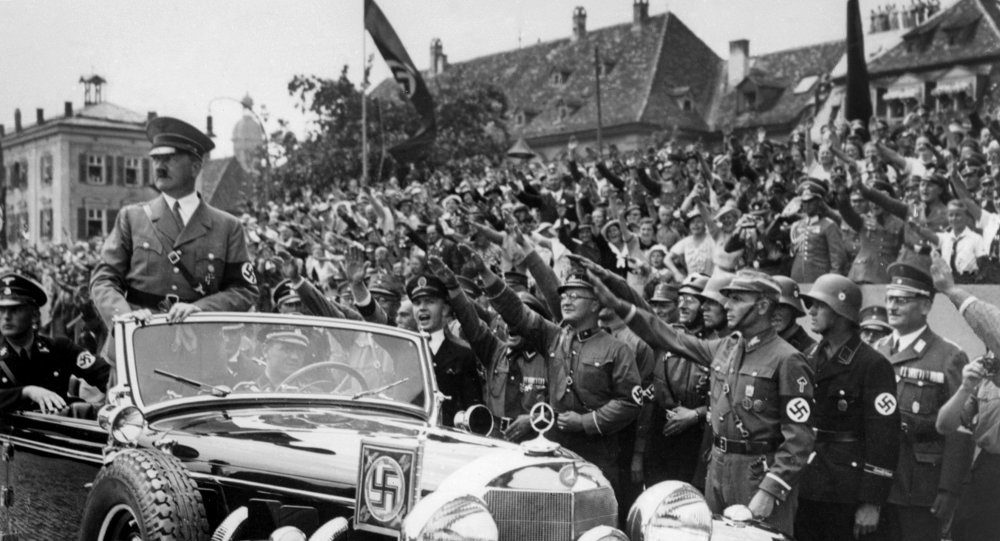 Klicken um zu vergrößern Hitler Jubel