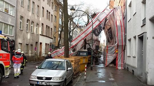 Baugerüst in Düsseldorf