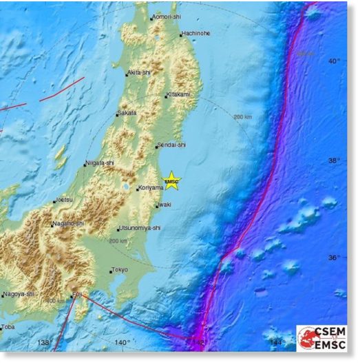 Erdbeben der Stärke 5,5 erschüttert Japan in der Katastrophenregion Fukushima
