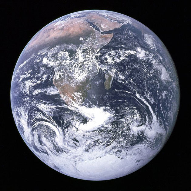 Erde aus dem Weltraum