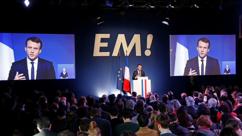 Macron auf Wahlkampf-Veranstaltung,Wahlkampf Frankreich