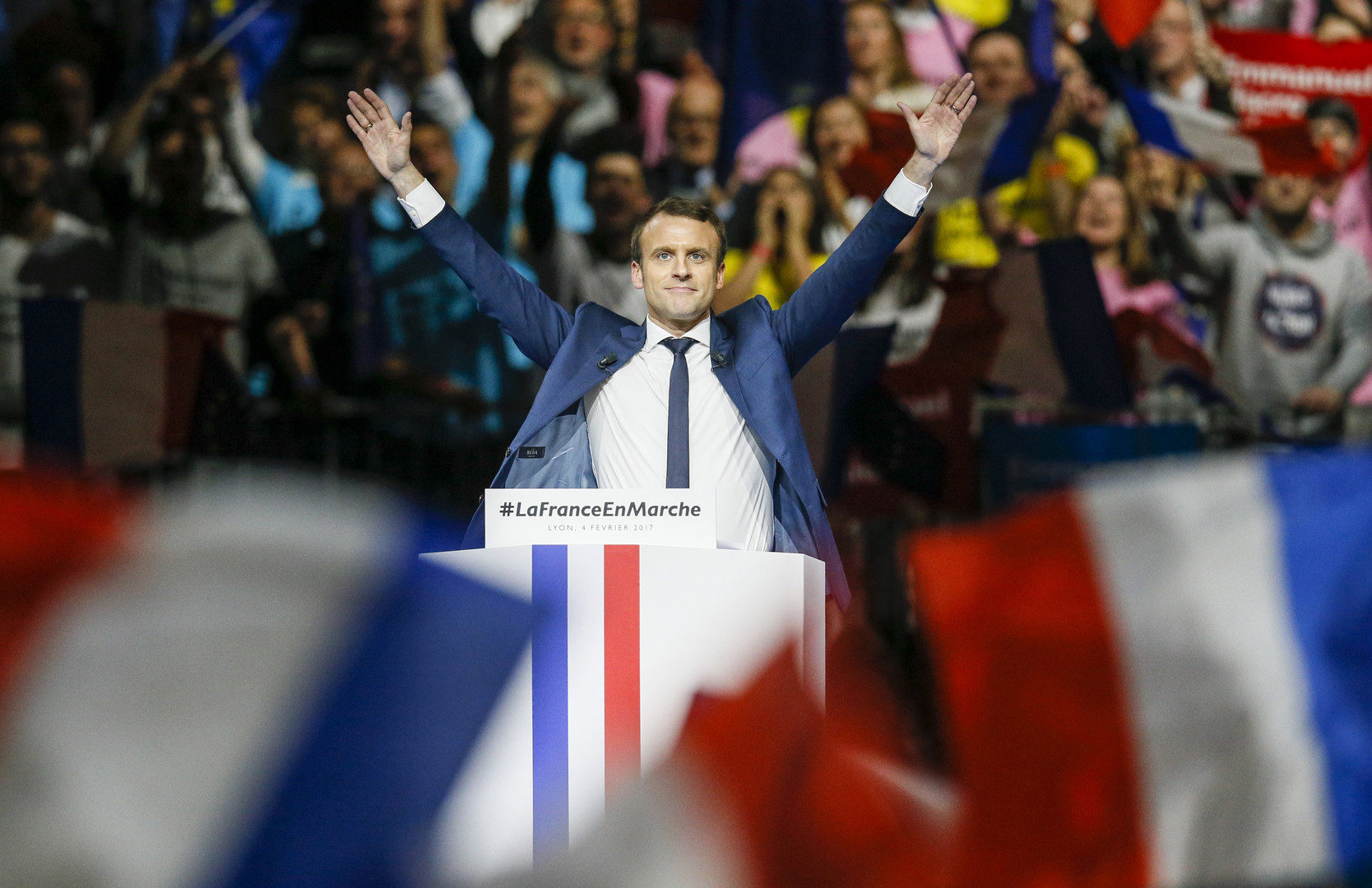 Macron Wahlkampf Frankreich