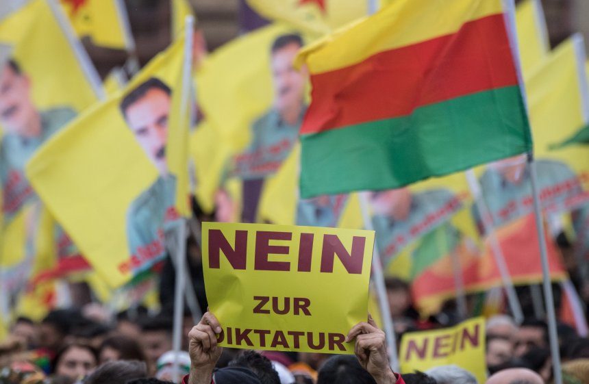 kurden, demonstration