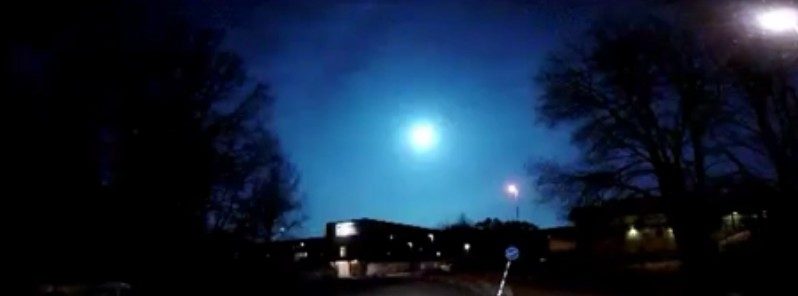 Bright blue fireball over Sweden on March 20, 2017