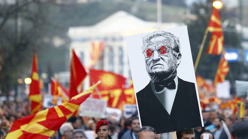 Demonstration Mazedonien