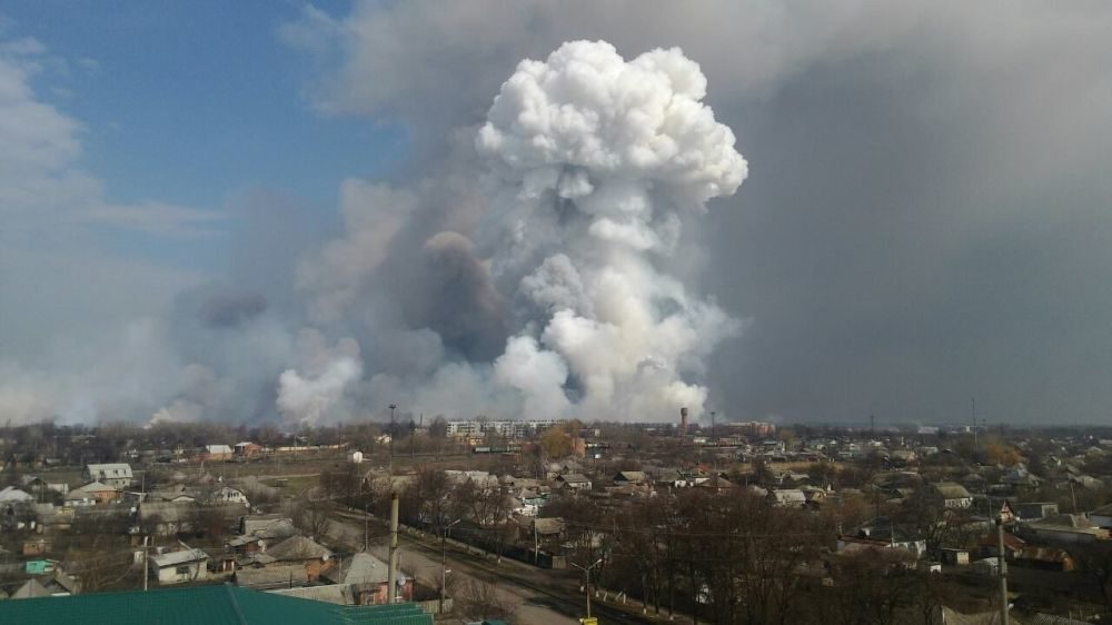 Explosion Waffenlager Balakleja Charkiw Ukraine