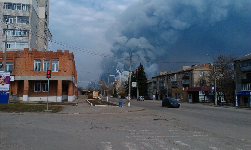 Explosion Waffenlager Balakleja Charkiw Ukraine