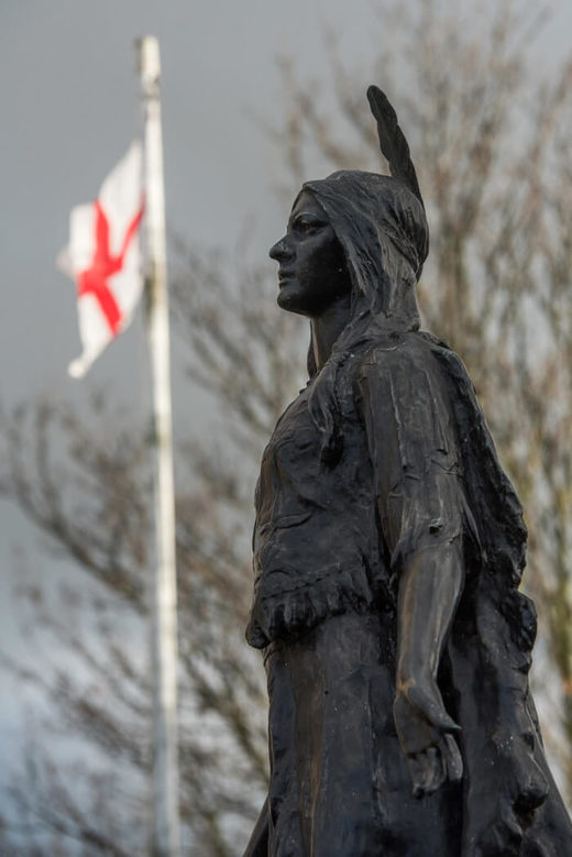 Pocahontas Statue in Gravesend, Grafschaft Kent