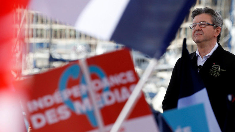 linker Wahlkandidat Melenchon,Präsidentschaftswahl Frankreich