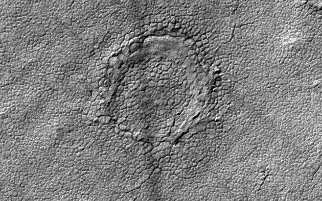 Kreisstruktur am Mars-Südpol