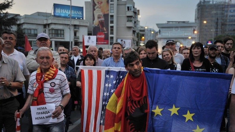 Proteste Mazedonien