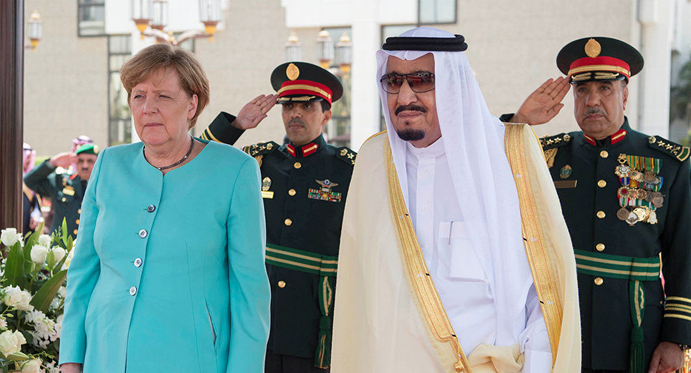 Merkel König Salman Saudi-Arabien,deutsche Waffenexporte Saudi-Arabien