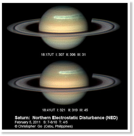 Storm on Saturn
